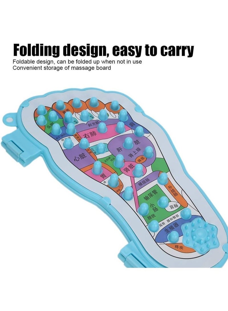 بساط تدليك وتنشيط القدمين القابل للطي - لوح تدليك نقاط الانعكاس (Reflexology) لتحسين الدورة الدموية وتخفيف التوتر - تصميم محمول من مواد صديقة للبيئة - Image 4